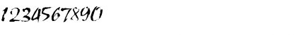 Download RoughBrush Normal Font Numeric Preview