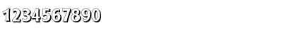 Download RoundestShadow Bold Font Numeric Preview