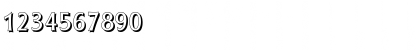 Download RoundestShadow Regular Font Numeric Preview