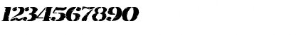 Download RubberStampExtended Italic Font Numeric Preview