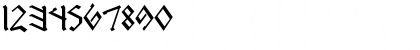 Download RUNEnglish 1 Regular Font Numeric Preview