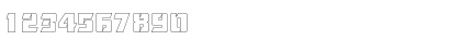 Download CorneredOutline Regular Font Numeric Preview
