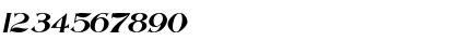 Download Saccule NormalItalic Font Numeric Preview