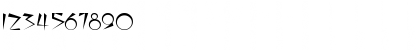 Download Sahara Regular Font Numeric Preview
