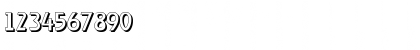 Download SalBeckerShadow Regular Font Numeric Preview