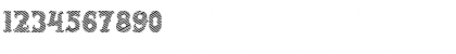 Download SalloonStriped Regular Font Numeric Preview
