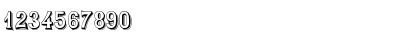 Download SaloonDisplayCapsSSK Regular Font Numeric Preview