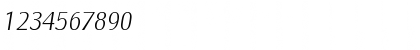 Download Salzburg-XlightIta Regular Font Numeric Preview