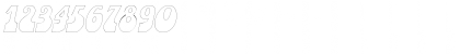 Download SandCastlesOutline Oblique Font Numeric Preview