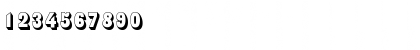 Download SandersonShaded Regular Font Numeric Preview
