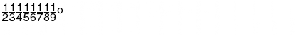 Download SansFractionsVertical Plain Font Numeric Preview