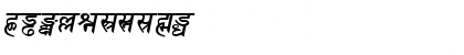Download Sanskrit BoldItalic Font Numeric Preview
