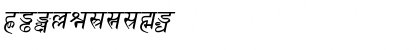 Download Sanskrit Italic Font Numeric Preview
