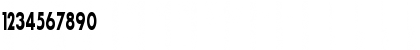 Download SansSerifBldFLFCond Regular Font Numeric Preview