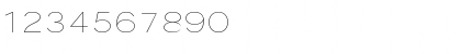 Download Sansumi-UltraLight Regular Font Numeric Preview