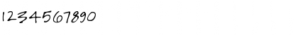 Download SashasHand Regular Font Numeric Preview