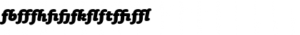 Download SaunaLigatures-BlackItalicSwash Regular Font Numeric Preview