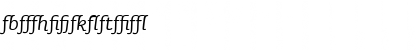 Download SaunaLigatures-ItalicSwash Regular Font Numeric Preview