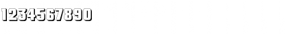 Download Savings Bond Shadow Regular Font Numeric Preview