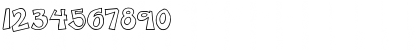 Download SBC Karen Bear Outline Regular Font Numeric Preview