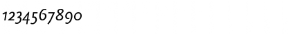 Download Scala Sans Regular Italic Font Numeric Preview