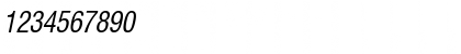 Download Corporate Condensed Italic Font Numeric Preview