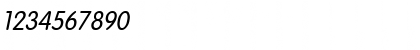 Download Corporate Rounded Oblique Font Numeric Preview
