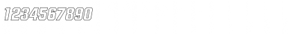 Download SeanBeckerOutline-ExtraBold Italic Font Numeric Preview