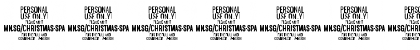 Download Christmas Sparkle PERSONAL USE Regular Font Numeric Preview