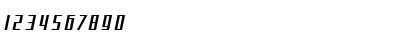 Download SF Square Root Extended Oblique Font Numeric Preview