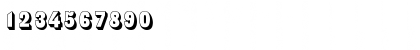 Download Shadowone Regular Font Numeric Preview