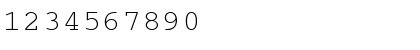 Download Cougel Medium Font Numeric Preview