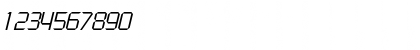 Download ShoestringLightSSK Italic Font Numeric Preview
