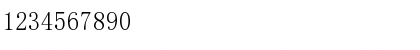 Download SimSun Regular Font Numeric Preview