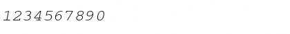 Download Courier2 Normal-Italic Font Numeric Preview