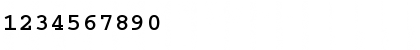 Download CourierCyr Bold Font Numeric Preview