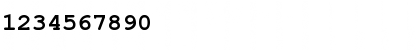 Download CourierSH Bold Font Numeric Preview