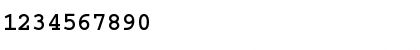 Download CourierWINCTT Bold Font Numeric Preview
