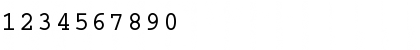 Download Courier Becker Bold Font Numeric Preview