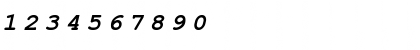 Download CourtierC BoldItalic Font Numeric Preview