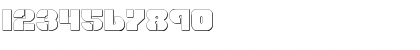 Download Space Cruiser Shadow Shadow Font Numeric Preview