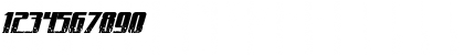 Download CraterFace Shrapnel BB Regular Font Numeric Preview