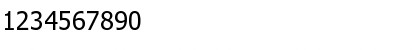 Download Tahoma Regular Font Numeric Preview