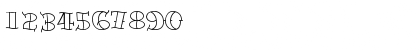Download TattooLetteringOpen Regular Font Numeric Preview