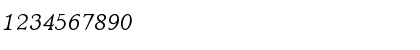 Download TCAdministerBookItalic Roman Font Numeric Preview