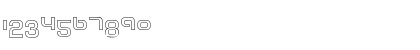 Download Tech Font Outline Regular Font Numeric Preview