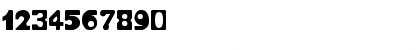 Download TELOPONE Regular Font Numeric Preview