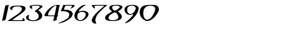 Download TemplarExtended Italic Font Numeric Preview