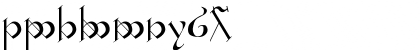 Download Tengwar Mornedhel Regular Font Numeric Preview