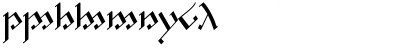 Download Tengwar Noldor-1 Regular Font Numeric Preview